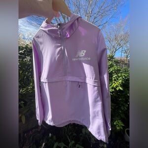 New Balance Lavender Quarter-Zip Jacket